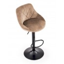 Стул барный HALMAR H101 бежевый/черный